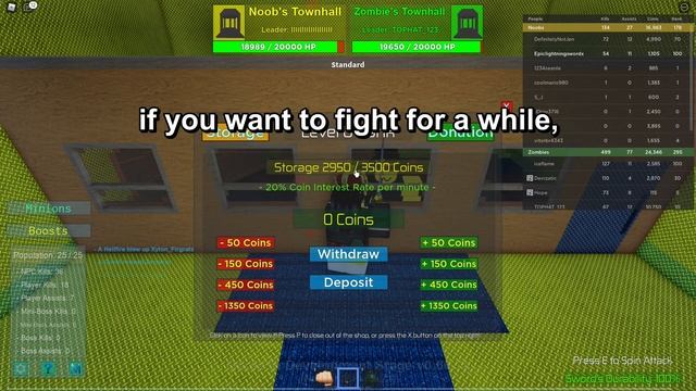 How to get rich from Bank in Noobs vs Zombies Tycoon 2! смотреть онлайн