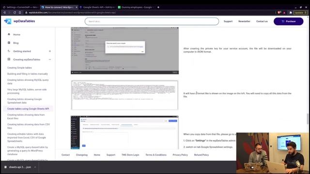 How to connect WordPress tables with Google Sheets API? смотреть онлайн