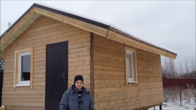 Внутренняя отделка имитацией бруса | Потолок | День 48-49 смотреть онлайн