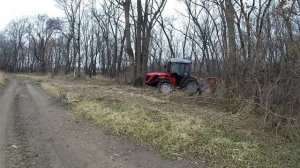 Легкий лесной мульчер кусторез измельчение поросли, кустарника и деревьев