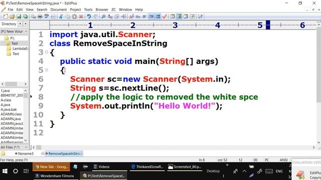 #logicalCoding #interviewQuestion #java How to remove the space in given String || Removed Space. смотреть онлайн