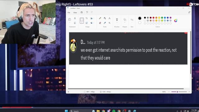 xQc proves he got channels permission to upload react content смотреть онлайн