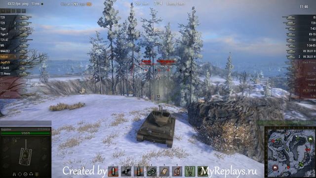 WOT: Arctic Region - M18 Hellcat - 5 frags смотреть онлайн