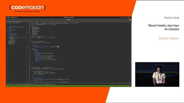 React hooks, bye bye to classes - Carlos P. Jimeno смотреть онлайн