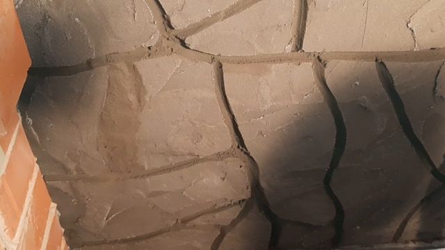 Кухонный фартук "под камень" из плиточного клея смотреть онлайн