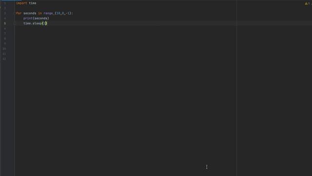 Countdown Timer in python using For loop смотреть онлайн