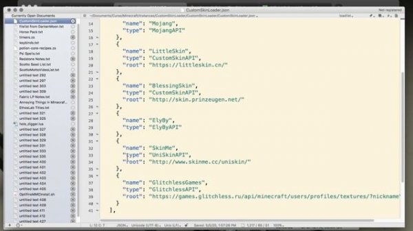 Custom Skin Loader - Minecraft Forge Fabric Mod - Offline Local Skin Capes Elytras