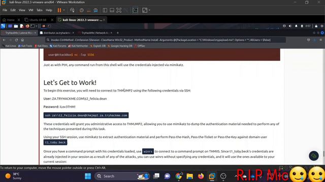 Lateral Movement and Pivoting | TryHackMe | Active Directory Series Part 4 смотреть онлайн