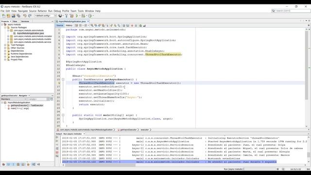 Ejemplo del uso de la anotación Async - Spring: Tutorial en español смотреть онлайн