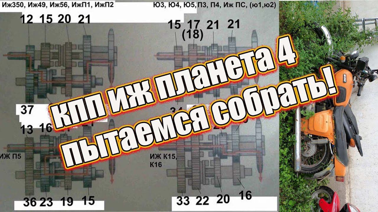 Кпп Иж Планета 4 пытаемся собрать! смотреть онлайн