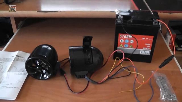 Сигнализация - проигрыватель для мотоцикла из китая (aliexpress) смотреть онлайн