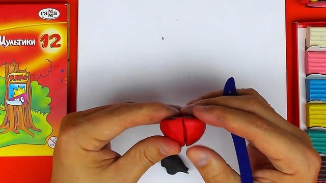 Поделка из Пластилина - Божья коровка - лепим смотреть онлайн