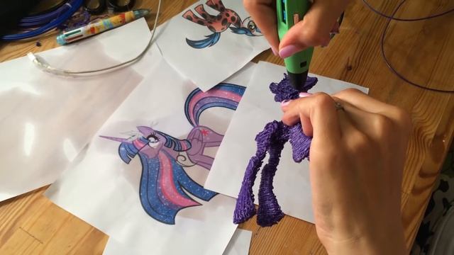 Самая редкая МАЙ ЛИТЛ ПОНИ Рисуем 3д ручкой искорку / 3d pen My Little Pony(MLP Twilight Sparkle) смотреть онлайн