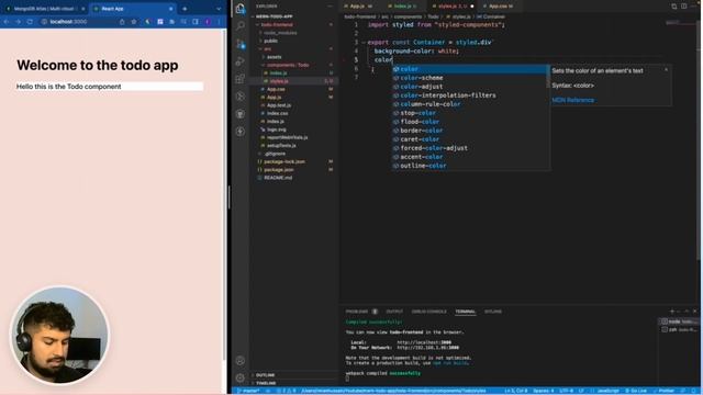 2. Create The Todo Component & Plan The Application #react #javascript смотреть онлайн