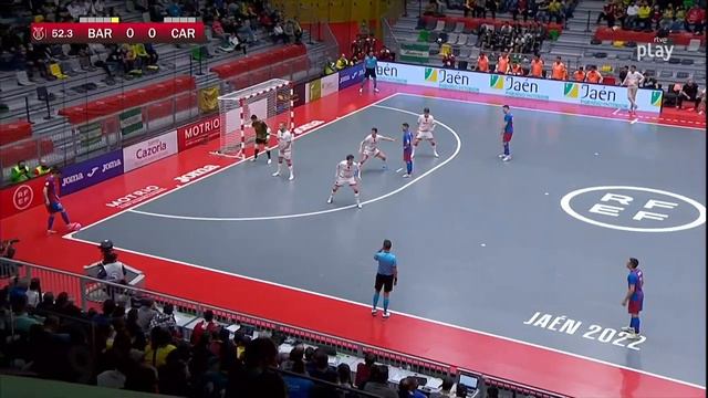 Barcelona vs Jimbee Cartagena Cuartos Copa España futsal смотреть онлайн