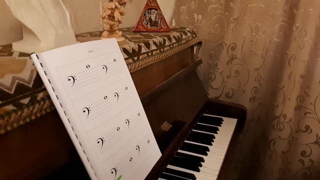 Егор. Май-2018. Задания по карточкам. Часть 3, лист 2, чтение нот в басовом ключе. смотреть онлайн