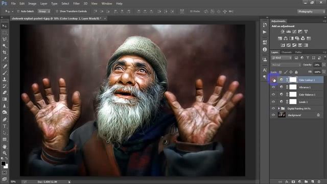 Portrait Oil Painting Effect In Photoshop Tutorial 2022 смотреть онлайн