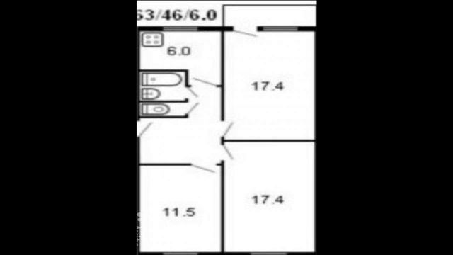 3-к квартира, 62.9 м, 5/5 эт. проспект Победы, 330