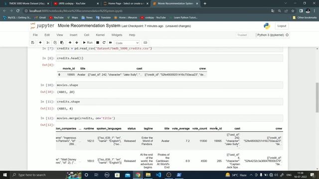 Movie Recommender System Project | Content Based Recommender System with Heroku Deployment | codeja смотреть онлайн