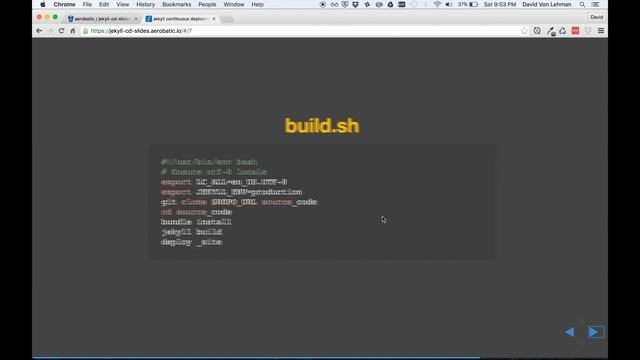 Continuous Deployment Of Jekyll Sites Powered By Docker - David Von Lehman / JekyllConf 2016 смотреть онлайн