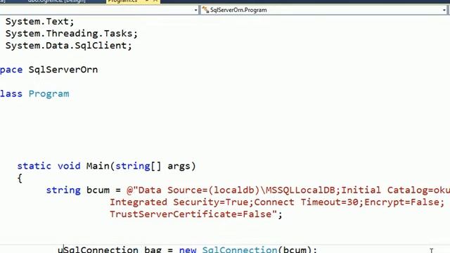 sql server C# bağlantısı Console смотреть онлайн