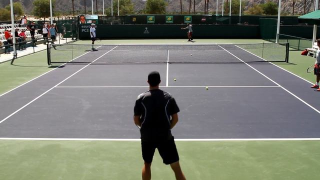 Steve Johnson Practice 2015 BNP Paribas Open Indian Wells смотреть онлайн