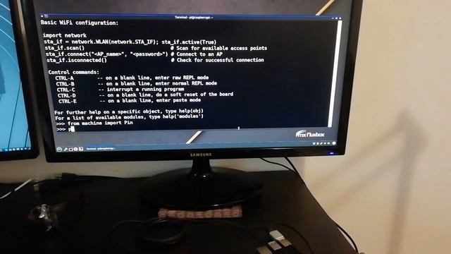 ESP32 MicroPython TEST BLINK LED смотреть онлайн
