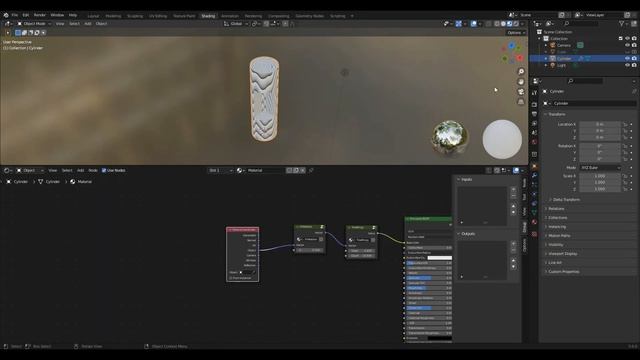 Carving Wood from a Procedural Trunk in Blender 3.0 with Nodes смотреть онлайн