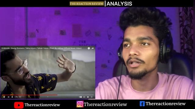 GUMAAN - YOUNG STUNNER |TALHA ANJUM ft TALHA YUNUS |PROD.BY JOKHAY (official Music Video) REACTION смотреть онлайн