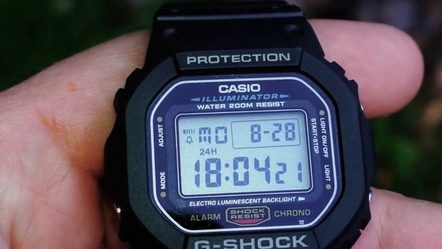 размер, будильник, подсветка CASIO DW-5600E-1V касио Casio G Shock