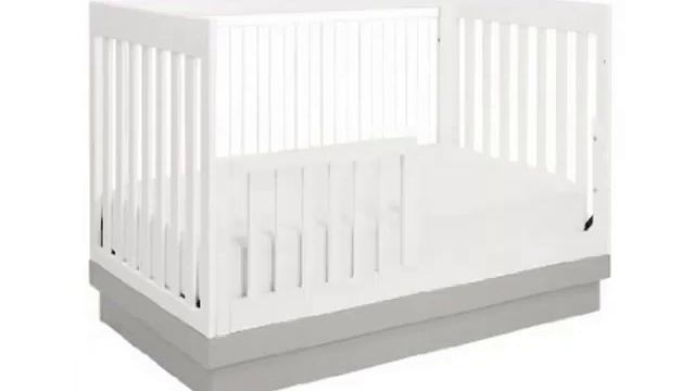Details Babyletto Harlow 3 in 1 Covertible Crib, White with Grey Acrylic Deal смотреть онлайн