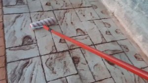 Отмостка из печатного бетона