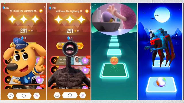Sheriff Labrador 🆚 Siren Head 🆚 Oddbods 🆚 Spider Tomas Who is Best? | Tiles Hop Edm Rush смотреть онлайн