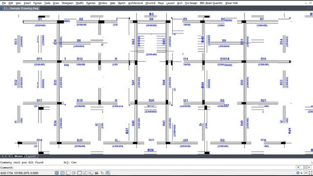 Auto Generate Beam Longitudinal Section in CAD смотреть онлайн