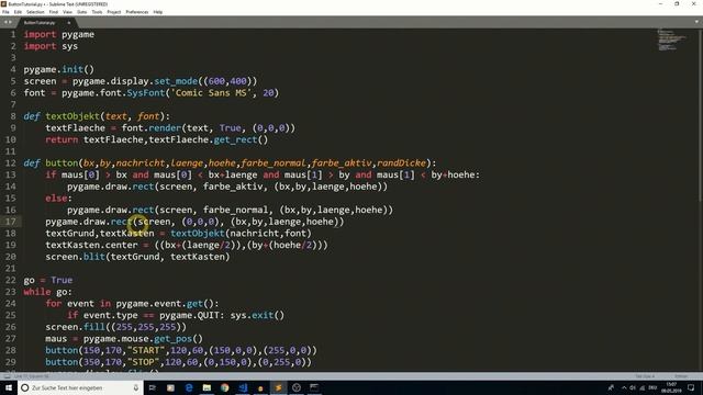 Pygame Buttons #3 - Ränder - Python 3.7 смотреть онлайн