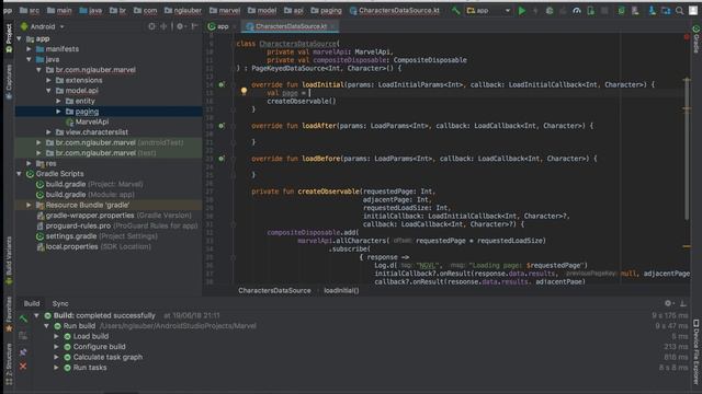 Android Jetpack: Paging Library + RXJava + Marvel + Kotlin смотреть онлайн