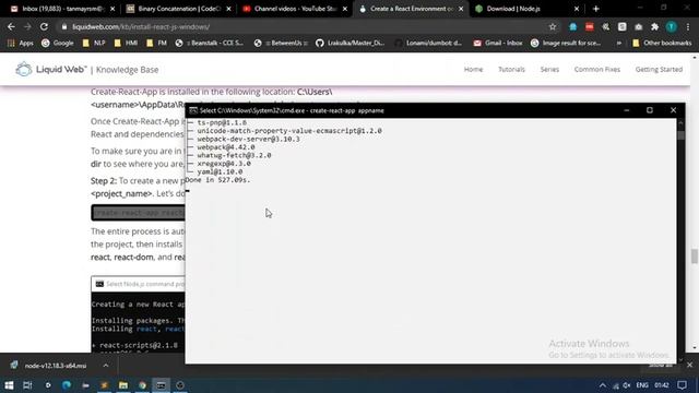 React tutorial 1 (Installation) смотреть онлайн