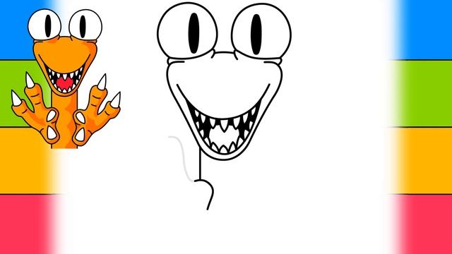 HOW TO DRAW ORANGE (Rainbow Friends) | Roblox Characters - Easy Step By Step Drawing смотреть онлайн