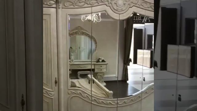 Спальня Шах с 6 дверным шкафом Корень Ясеня Эра мебель смотреть онлайн