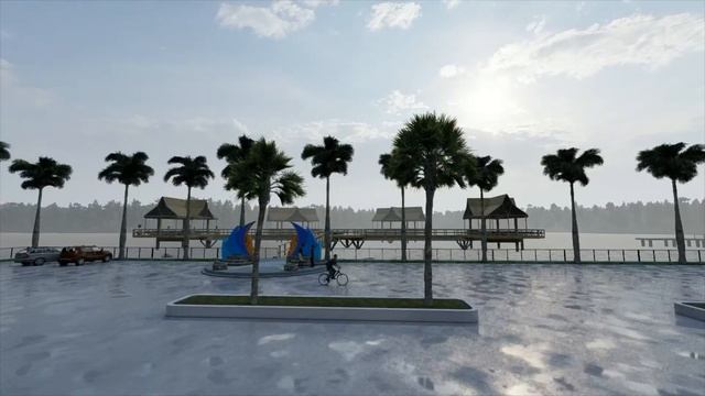 Design Resto ,cafe & taman tepi pantai (sketch up, Lumion, 3D animation) смотреть онлайн