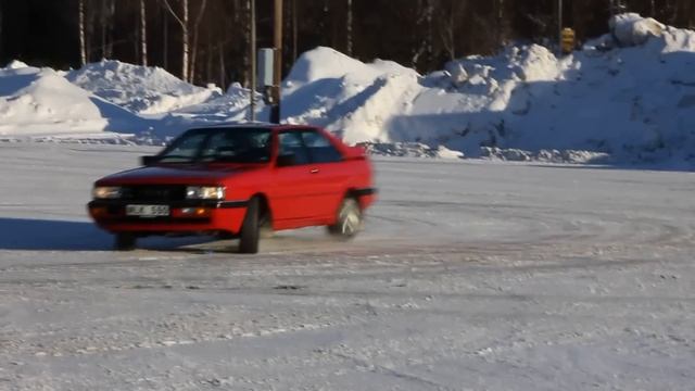A Tribute To Audi Coupé Quattro Typ 85 In Snow- (brutal Sound)