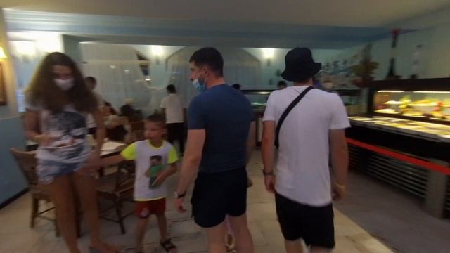 Ужин в отеле Larissa Sultan's Beach Hotel (Лариса Султан Бич). Кемер. Турция смотреть онлайн