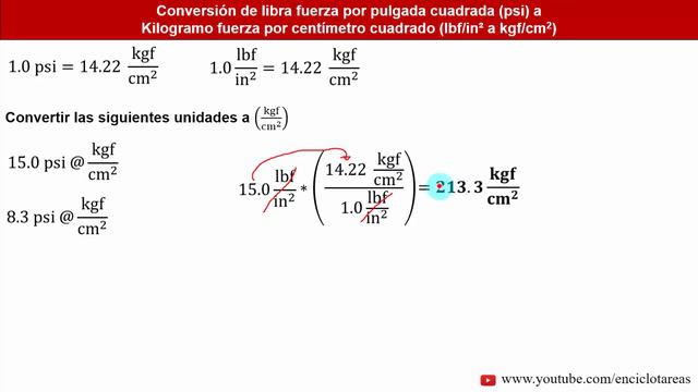 Convertir de PSI a kgf/cm2 - Método fácil смотреть онлайн