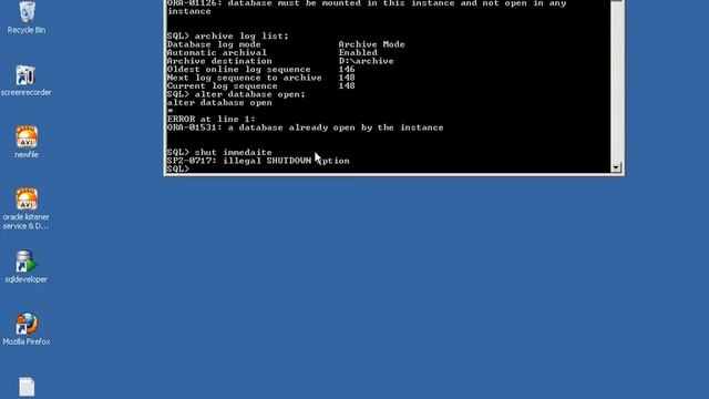 oracle 11g enable archive log mode смотреть онлайн