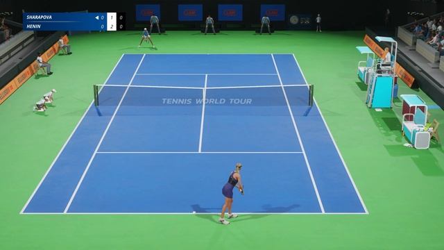 Tennis World Tour 2 - Maria Sharapova vs Justine Henin - UPDATE 1.09 - PS4 Gameplay смотреть онлайн