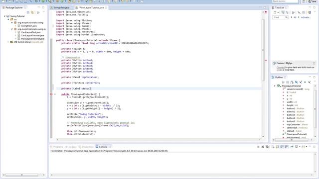 Java Video Tutorial #027 [Deutsch][HD] Grafische Oberflächen mit Swing (Teil 5) смотреть онлайн