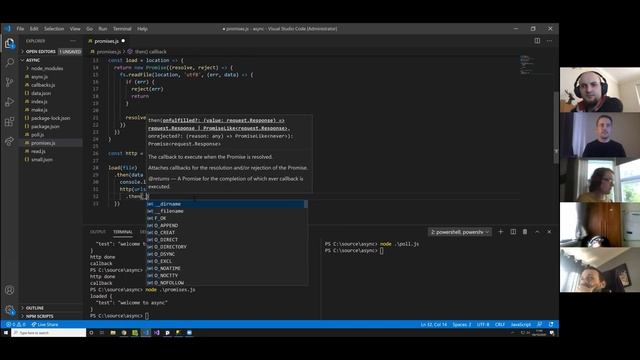 async in JavaScript смотреть онлайн