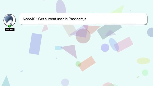 NodeJS : Get current user in Passport.js смотреть онлайн