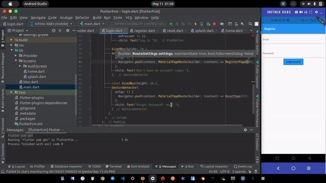 Flutter : Authenticate user with Firebase(Email and Password) смотреть онлайн