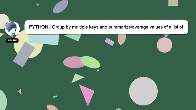PYTHON : Group by multiple keys and summarize/average values of a list of dictionaries смотреть онлайн